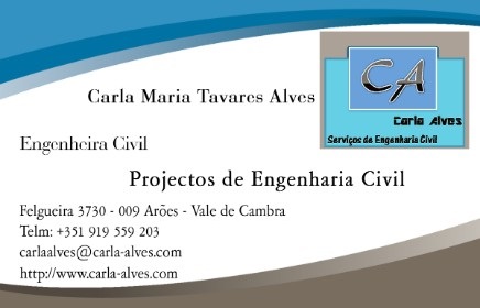 Cartão Visita Carla Alves - Engenharia Civil